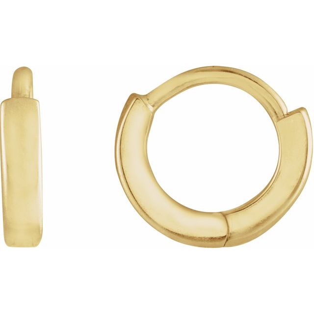 Thick Plain Gold Hoop