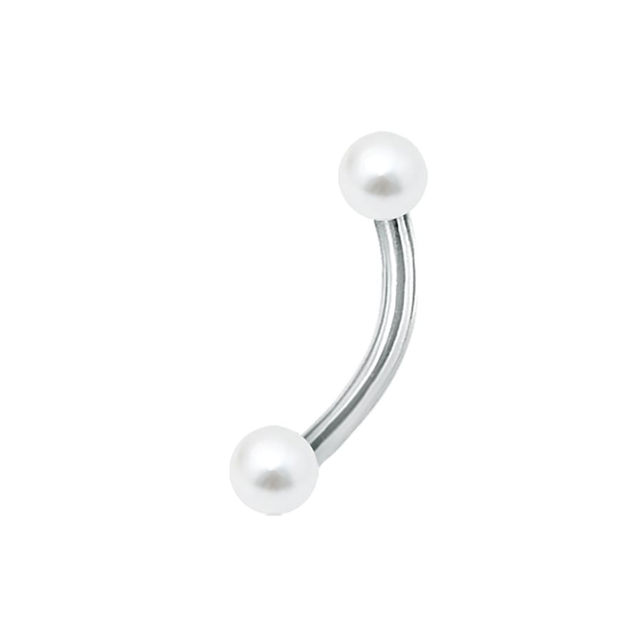 Pearl Titanium Curved Barbell
