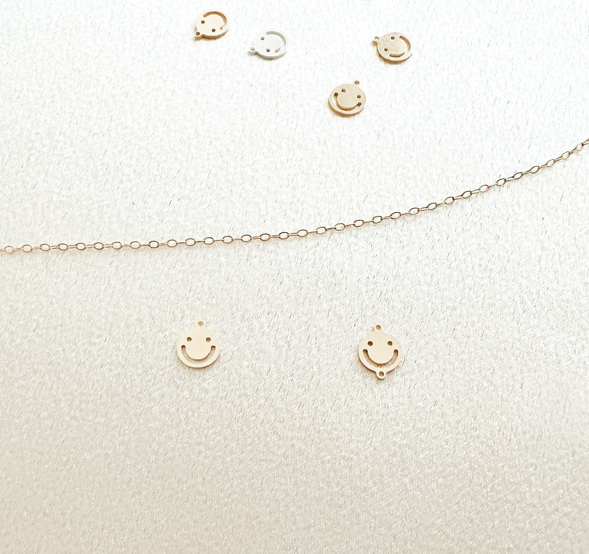 Smiley Face Charm & Link