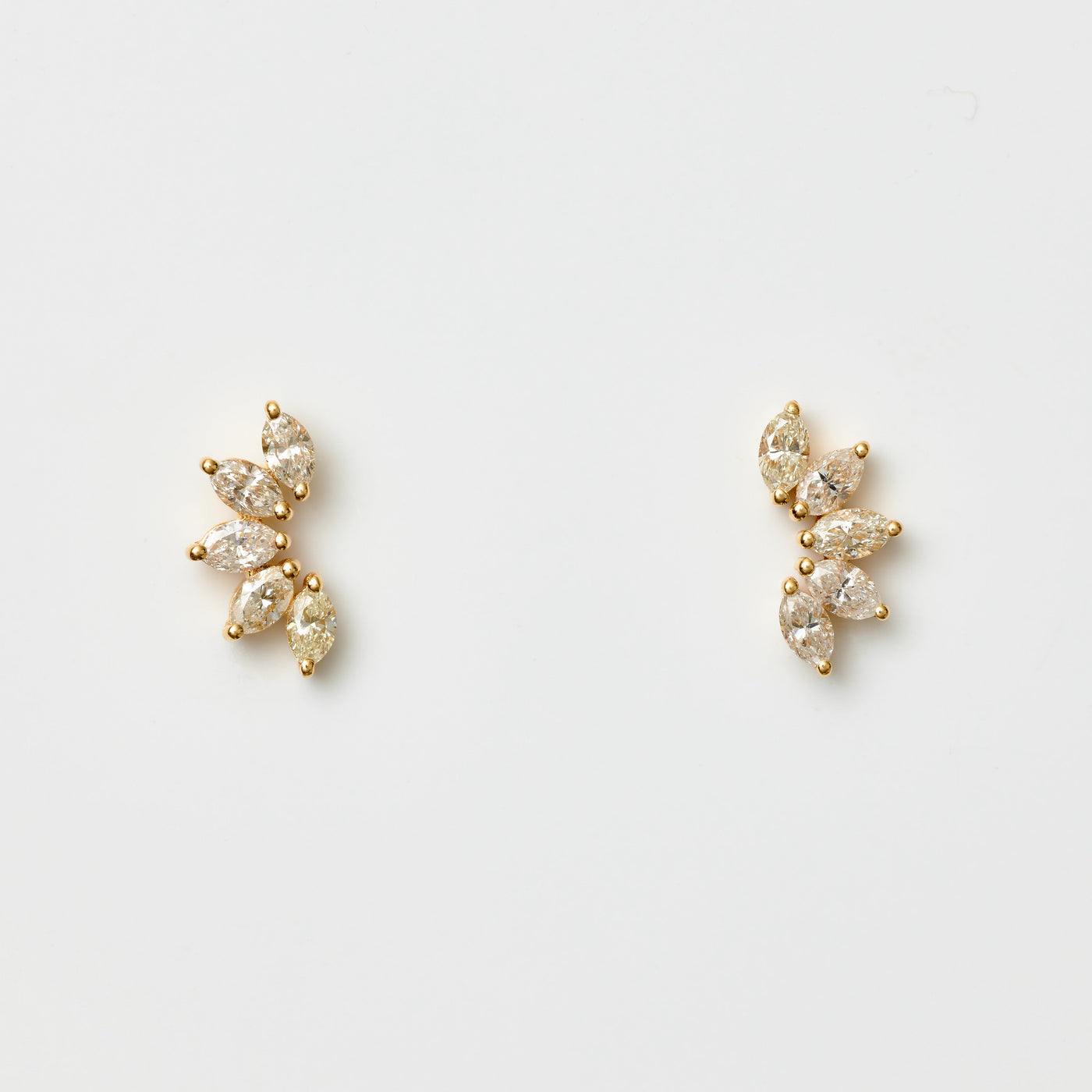 Diamond Lotus Earrings