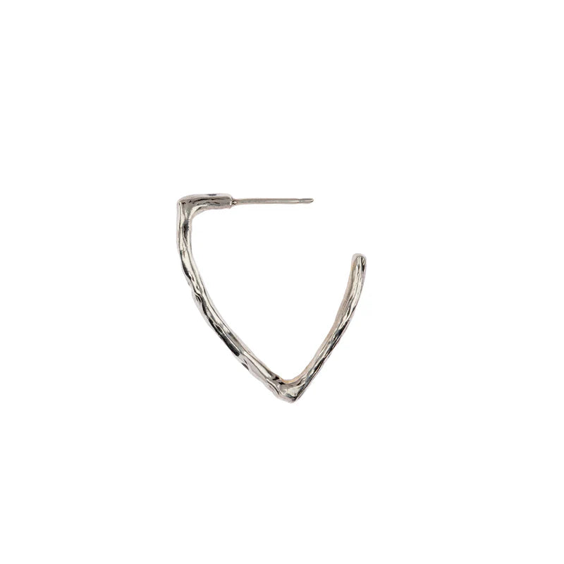 Small Open Shield Hoops