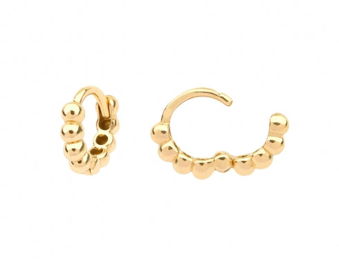 Bubbly Gold Hoop