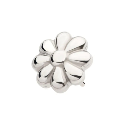 8 Petal Flower Titanium Threadless Pin