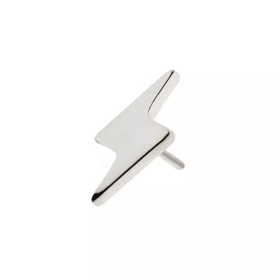 Lightning Bolt Titanium Threadless Pin