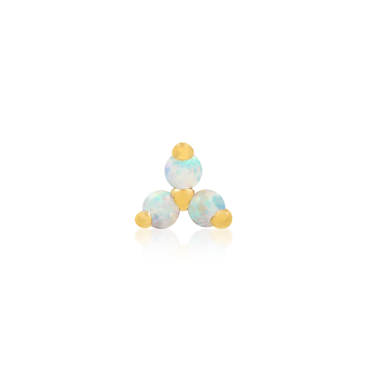 Opal Trinity Threadless Pin
