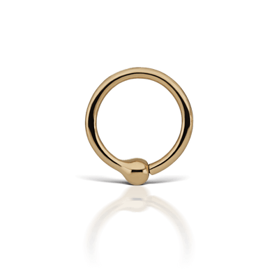 Fixed Gold Ball Ring