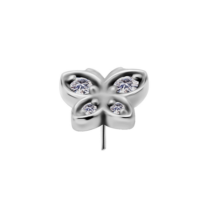 Butterfly Titanium Threadless Pin