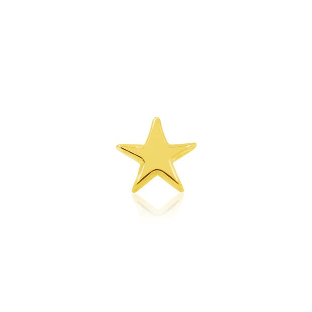 Gold Star Threadless Pin