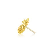 Gold Pineapple Threadless Pin