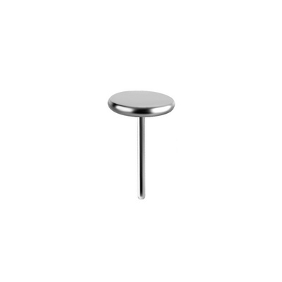 Flat Disc Titanium Threadless Pin